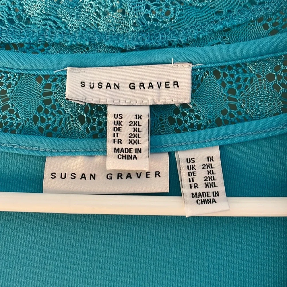 Susan Graver. Worn once. Shell and sweater. - Picture 2 of 4